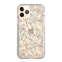 スリムプロテクションケース［ LAGUNAMOON - フラワーパターン - Clear×Grey ］