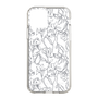 スリムプロテクションケース［ LAGUNAMOON - フラワーパターン - Clear×Grey ］