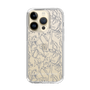 スリムプロテクションケース［ LAGUNAMOON - フラワーパターン - Clear×Grey ］