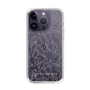 スリムプロテクションケース［ LAGUNAMOON - フラワーパターン - Clear×Grey ］