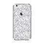 スリムプロテクションケース［ LAGUNAMOON - フラワーパターン - Clear×Grey ］