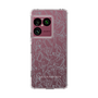 スリムプロテクションケース［ LAGUNAMOON - フラワーパターン - Clear×Grey ］