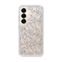スリムプロテクションケース［ LAGUNAMOON - フラワーパターン - Clear×Grey ］