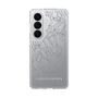 スリムプロテクションケース［ LAGUNAMOON - フラワーパターン - Clear×Grey ］