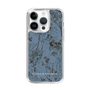 スリムプロテクションケース［ LAGUNAMOON - ボタニカル - Blue ］