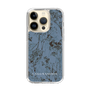 スリムプロテクションケース［ LAGUNAMOON - ボタニカル - Blue ］