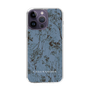 スリムプロテクションケース［ LAGUNAMOON - ボタニカル - Blue ］