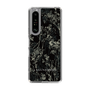 スリムプロテクションケース［ LAGUNAMOON - ボタニカル - Black ］