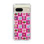 スリムプロテクションケース［ ツインエンジェル - ドットイラスト - ピンク ］