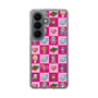 スリムプロテクションケース［ ツインエンジェル - ドットイラスト - ピンク ］