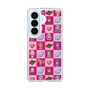 スリムプロテクションケース［ ツインエンジェル - ドットイラスト - ピンク ］
