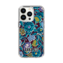 スリムプロテクションケース［ ANNA SUI - ガーデンフワラー - シアン ］