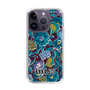 スリムプロテクションケース［ ANNA SUI - ガーデンフワラー - シアン ］