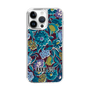 スリムプロテクションケース［ ANNA SUI - ガーデンフワラー - シアン ］