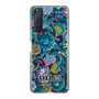 スリムプロテクションケース［ ANNA SUI - ガーデンフワラー - シアン ］
