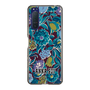 スリムプロテクションケース［ ANNA SUI - ガーデンフワラー - シアン ］