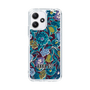スリムプロテクションケース［ ANNA SUI - ガーデンフワラー - シアン ］
