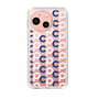 スリムプロテクションケース［ オリジナル - CASEPLAYイニシャル総柄 - ネイビー ］