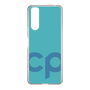 スリムプロテクションケース［ オリジナル - CASEPLAYイニシャル - ライトブルー ］