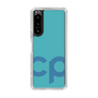 スリムプロテクションケース［ オリジナル - CASEPLAYイニシャル - ライトブルー ］