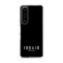 スリムプロテクションケース［ 100人10 - Logo horizontal - Black ］
