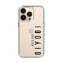 スリムプロテクションケース［ 100人10 - Logo vertical - Clear ］