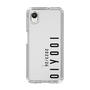 スリムプロテクションケース［ 100人10 - Logo vertical - Clear ］