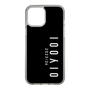 スリムプロテクションケース［ 100人10 - Logo vertical - Black ］