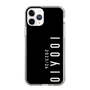 スリムプロテクションケース［ 100人10 - Logo vertical - Black ］