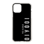 スリムプロテクションケース［ 100人10 - Logo vertical - Black ］