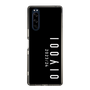 スリムプロテクションケース［ 100人10 - Logo vertical - Black ］