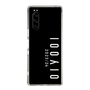 スリムプロテクションケース［ 100人10 - Logo vertical - Black ］