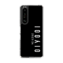 スリムプロテクションケース［ 100人10 - Logo vertical - Black ］