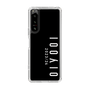 スリムプロテクションケース［ 100人10 - Logo vertical - Black ］