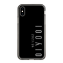 スリムプロテクションケース［ 100人10 - Logo vertical - Gray ］