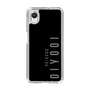 スリムプロテクションケース［ 100人10 - Logo vertical - Gray ］