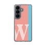 スリムプロテクションケース［ オリジナル - initial color line - W pink ］
