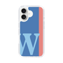 スリムプロテクションケース［ オリジナル - initial color line - W blue ］