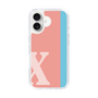 スリムプロテクションケース［ オリジナル - initial color line - X pink ］
