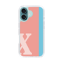 スリムプロテクションケース［ オリジナル - initial color line - X pink ］