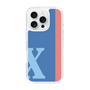 スリムプロテクションケース［ オリジナル - initial color line - X blue ］