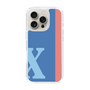 スリムプロテクションケース［ オリジナル - initial color line - X blue ］