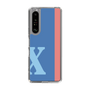 スリムプロテクションケース［ オリジナル - initial color line - X blue ］