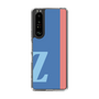 スリムプロテクションケース［ オリジナル - initial color line - Z blue ］