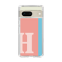スリムプロテクションケース［ オリジナル - initial color line - H pink ］