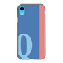 スリムプロテクションケース［ オリジナル - initial color line - Q blue ］
