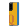 スリムプロテクションケース［ オリジナル - initial color line - Q orange ］