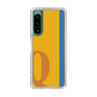 スリムプロテクションケース［ オリジナル - initial color line - Q orange ］