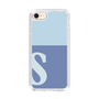 スリムプロテクションケース［ オリジナル - initial two tone - S blue ］