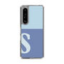 スリムプロテクションケース［ オリジナル - initial two tone - S blue ］